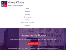 Tablet Screenshot of murraycloney.net